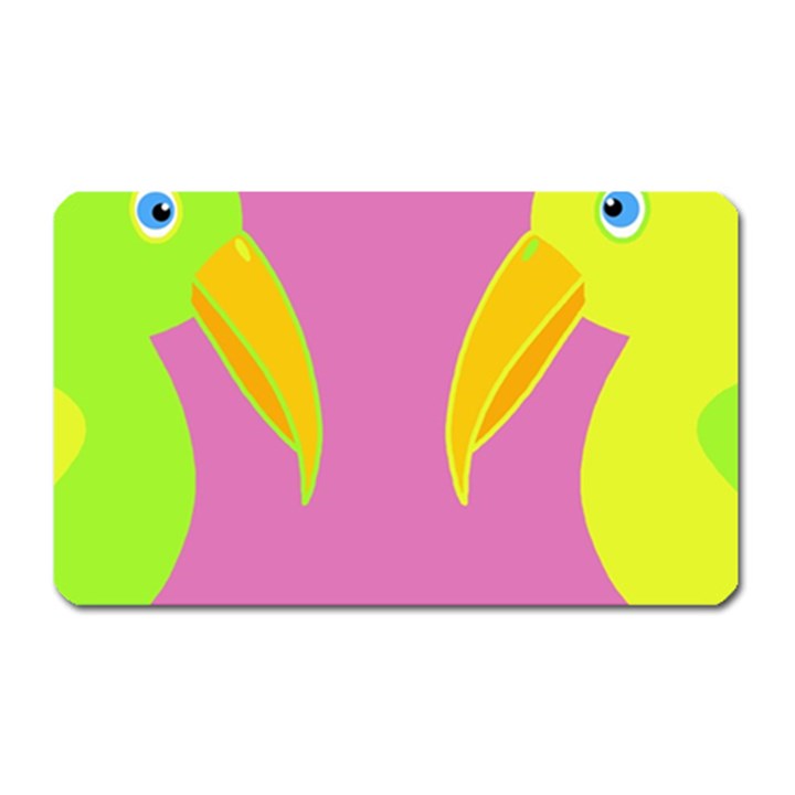 Parrots Magnet (Rectangular)