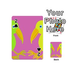 Parrots Playing Cards 54 (mini)  by Valentinaart