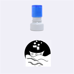 Boat Rubber Round Stamps (small) by Valentinaart