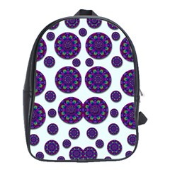 Shimmering Floral Abstracte School Bags (xl)  by pepitasart