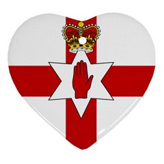 Ulster Banner Heart Ornament (2 Sides) by abbeyz71