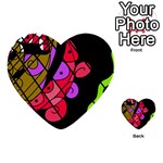 Elegant abstract decor Multi-purpose Cards (Heart)  Front 45