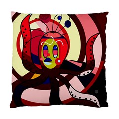 Octopus Standard Cushion Case (one Side) by Valentinaart