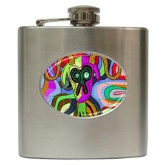 Colorful Goat Hip Flask (6 Oz)