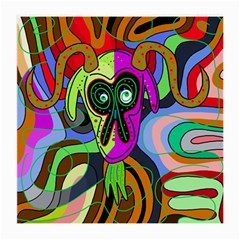 Colorful Goat Medium Glasses Cloth (2-side) by Valentinaart