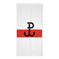 Flag Of The Polish Underground State, 1939-1945 Shower Curtain 36  X 72  (stall)  by abbeyz71