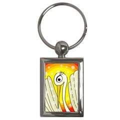 Crane Key Chains (rectangle)  by Valentinaart