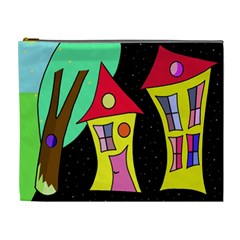 Two Houses 2 Cosmetic Bag (xl)