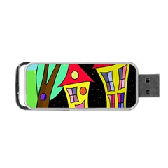 Two Houses 2 Portable Usb Flash (two Sides) by Valentinaart