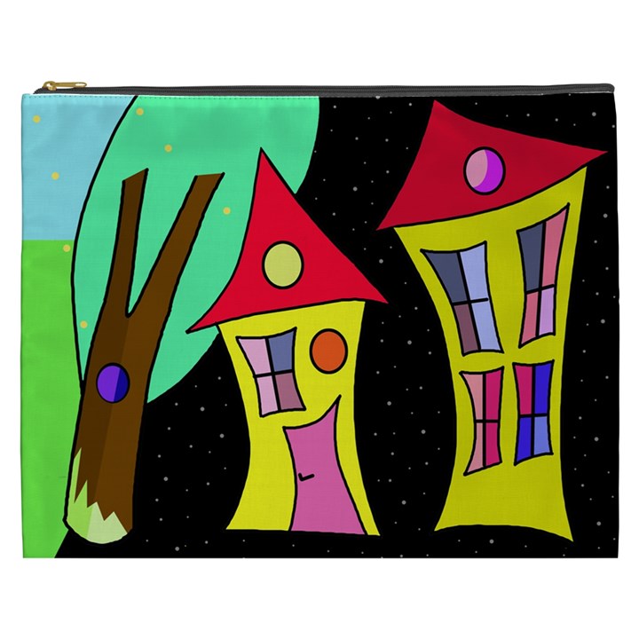 Two houses 2 Cosmetic Bag (XXXL) 