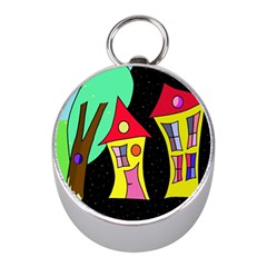 Two Houses 2 Mini Silver Compasses by Valentinaart