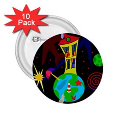 Colorful universe 2.25  Buttons (10 pack) 