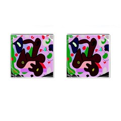 Decorative Abstraction Cufflinks (square)