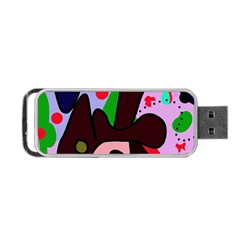 Decorative Abstraction Portable Usb Flash (two Sides) by Valentinaart