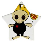 Cute doll girl Ornament (Star)  Front