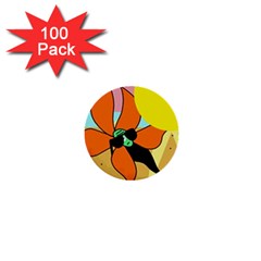 Sunflower On Sunbathing 1  Mini Buttons (100 Pack) 