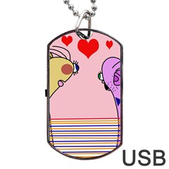 Love Dog Tag Usb Flash (two Sides)  by Valentinaart