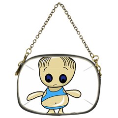 Cute Boy Chain Purses (one Side)  by Valentinaart