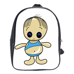 Cute Boy School Bags(large)  by Valentinaart