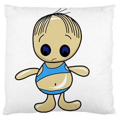 Cute Boy Large Cushion Case (one Side) by Valentinaart