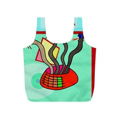 Dancing  Snakes Full Print Recycle Bags (s)  by Valentinaart