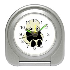 Halloween Sad Monster Travel Alarm Clocks