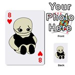 Halloween sad monster Playing Cards 54 Designs  Front - Heart8