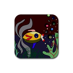 Fish Rubber Coaster (square) 