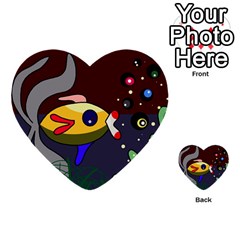 Fish Multi-purpose Cards (heart)  by Valentinaart