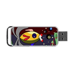 Fish Portable Usb Flash (two Sides) by Valentinaart