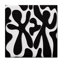 Black and white dance Tile Coasters