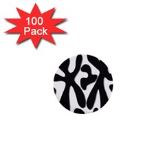 Black and white dance 1  Mini Buttons (100 pack) 