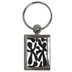 Black and white dance Key Chains (Rectangle) 