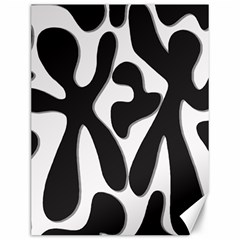 Black and white dance Canvas 12  x 16  