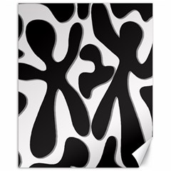 Black and white dance Canvas 16  x 20  