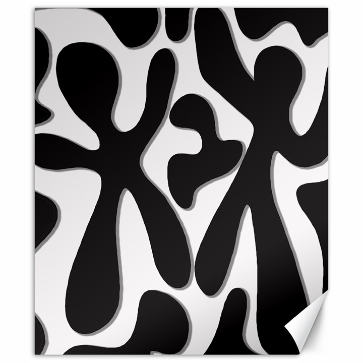 Black and white dance Canvas 20  x 24  