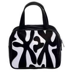 Black and white dance Classic Handbags (2 Sides)