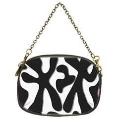 Black and white dance Chain Purses (One Side) 