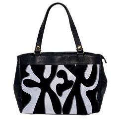 Black and white dance Office Handbags