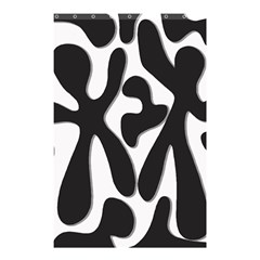 Black and white dance Shower Curtain 48  x 72  (Small) 