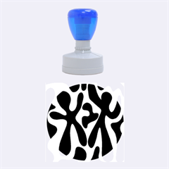 Black and white dance Rubber Round Stamps (Medium)