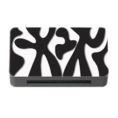 Black And White Dance Memory Card Reader With Cf by Valentinaart