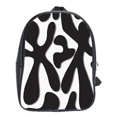 Black And White Dance School Bags (xl)  by Valentinaart