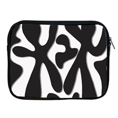 Black and white dance Apple iPad 2/3/4 Zipper Cases