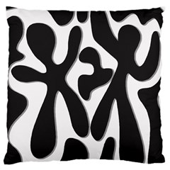 Black and white dance Standard Flano Cushion Case (Two Sides)