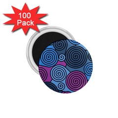 Blue Hypnoses 1 75  Magnets (100 Pack)  by Valentinaart