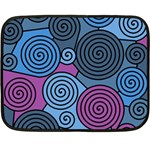 Blue hypnoses Double Sided Fleece Blanket (Mini)  35 x27  Blanket Front