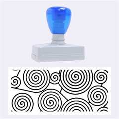 Blue Hypnoses Rubber Stamps (large) by Valentinaart