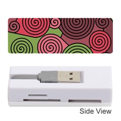 Red And Green Hypnoses Memory Card Reader (stick)  by Valentinaart