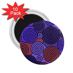 Blue And Red Hypnoses  2 25  Magnets (10 Pack)  by Valentinaart